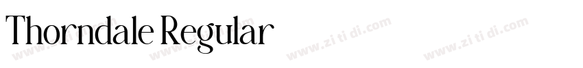 Thorndale Regular字体转换 Thorndale Regular字体转换